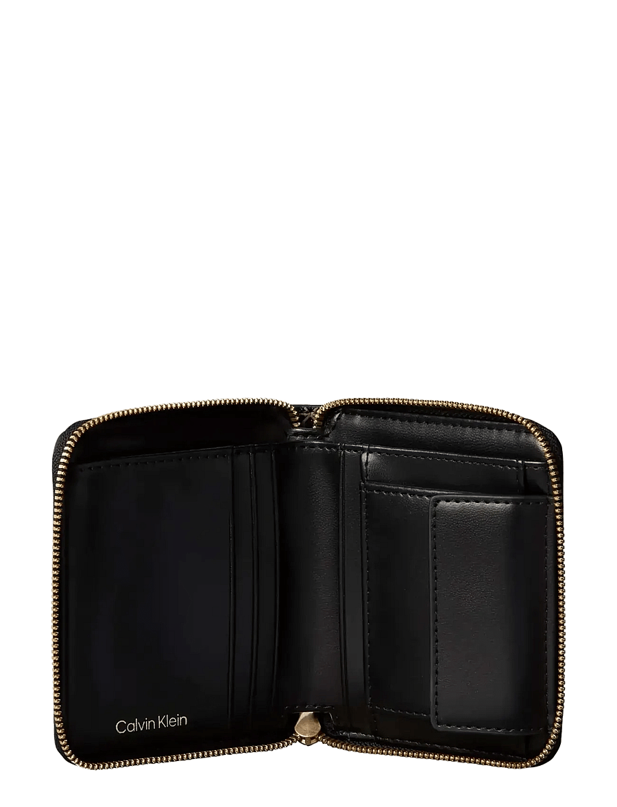 Calvin Klein - EMBLEM AOP SQUARE ZIP AROUND - rahakotid - black aop - 2