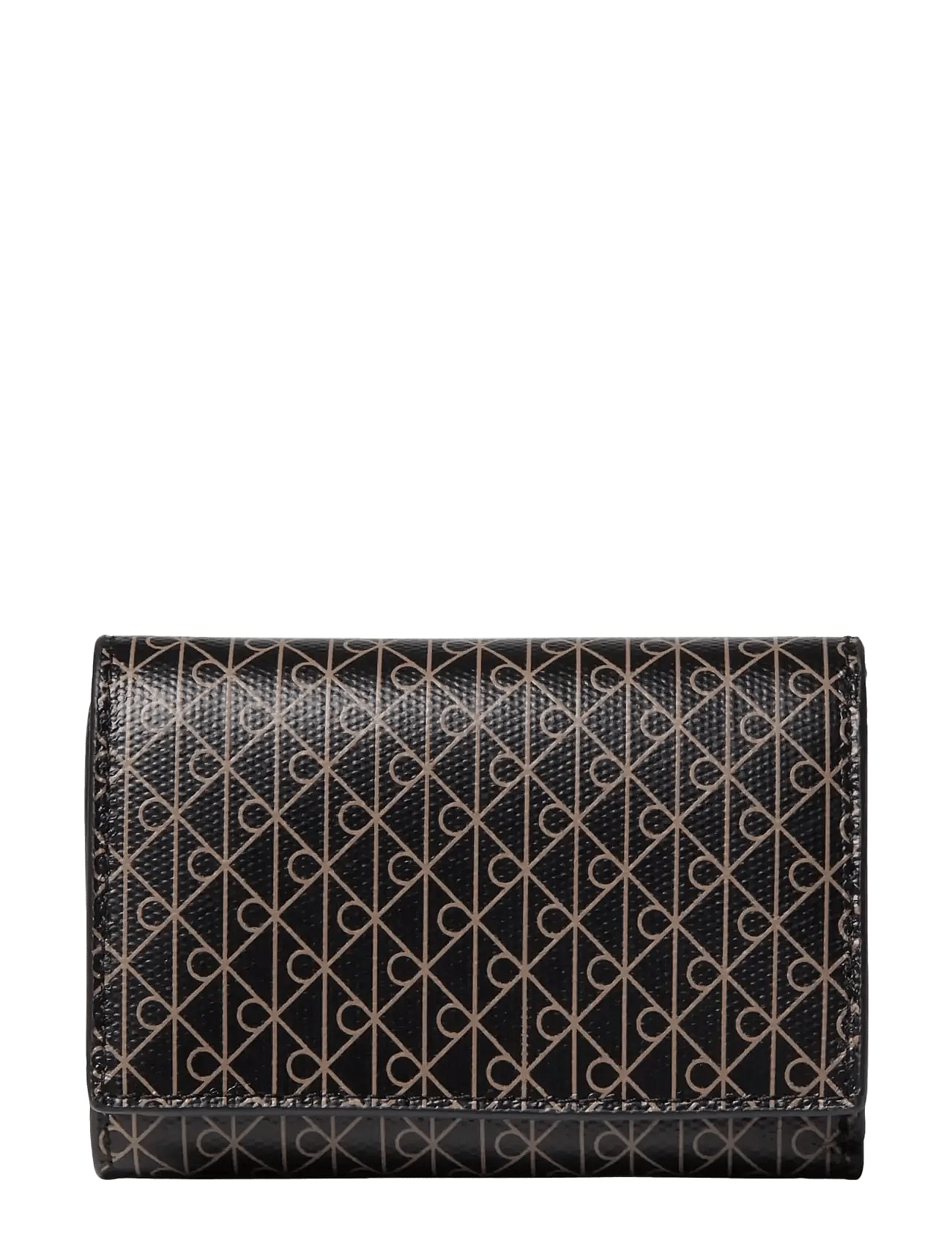 EMBLEM AOP TRIFOLD W/ ZIP POCKET - BLACK AOP