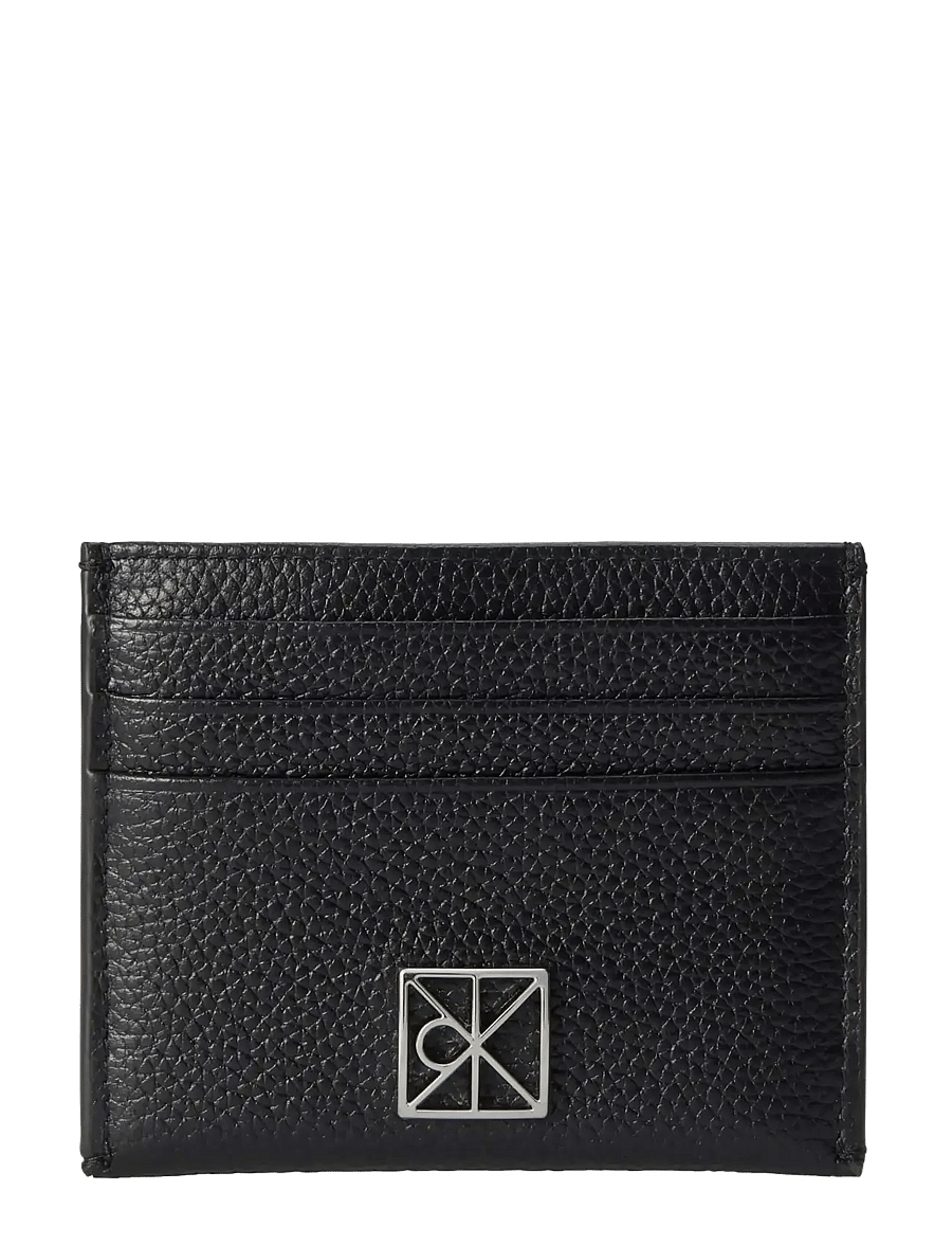 Calvin Klein - EMBLEM HW PEBBLE CARDHOLDER - kartenetuis - black - 0