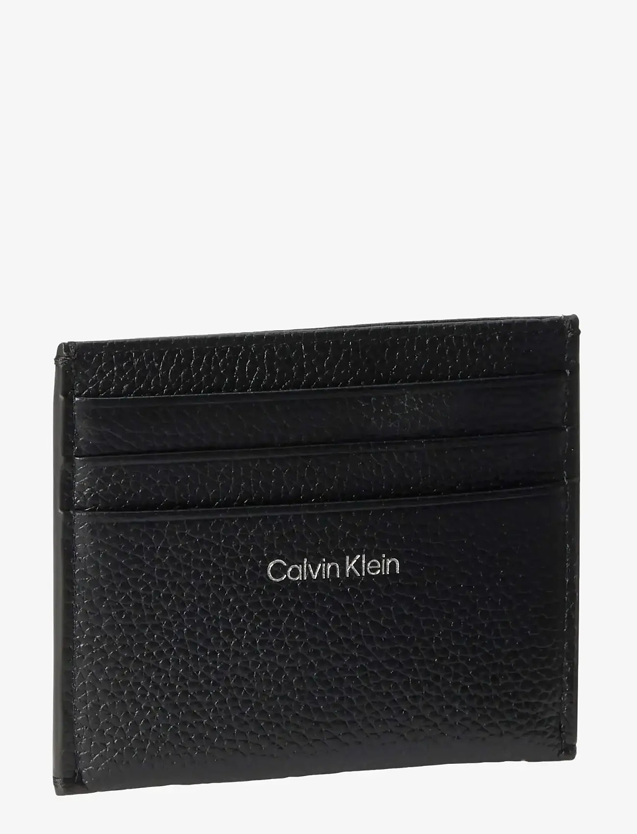 Calvin Klein - EMBLEM HW PEBBLE CARDHOLDER - kortholdere - black - 1