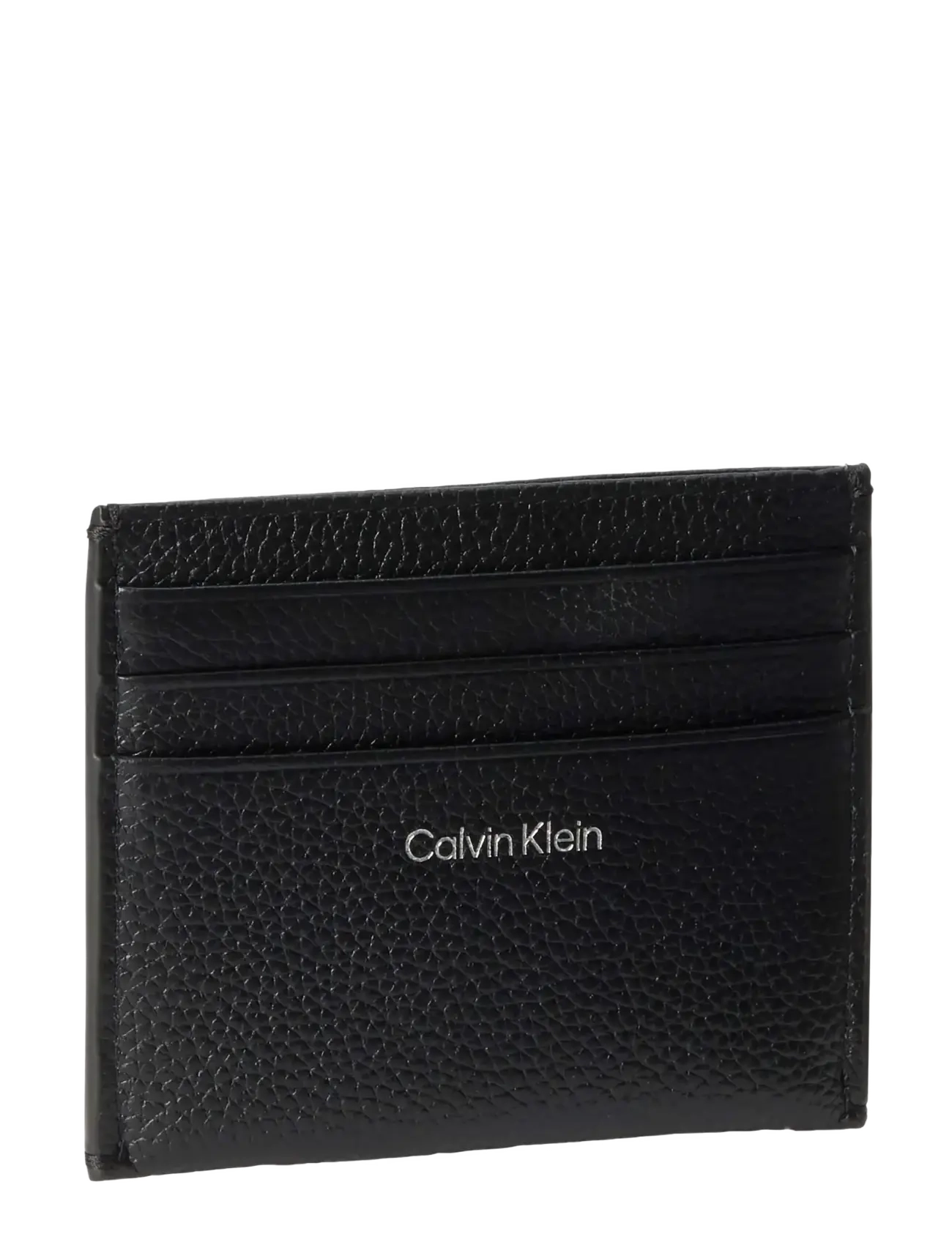 Calvin Klein - EMBLEM HW PEBBLE CARDHOLDER - card holders - black - 1