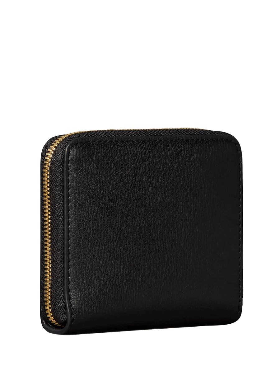 Calvin Klein - FOIL LOGO MEDIUM ZIP AROUND - portemonnaies - black toasted coconut - 1