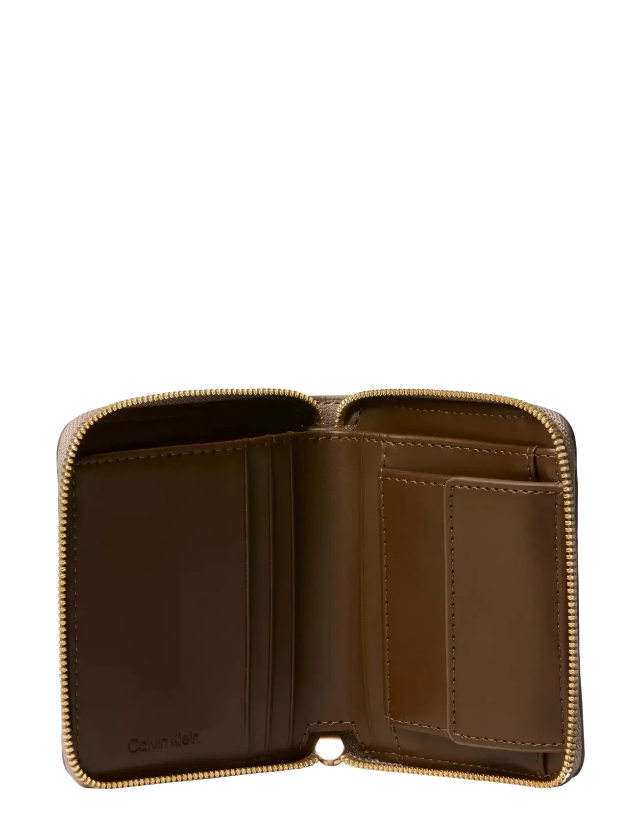 Calvin Klein - FOIL LOGO MEDIUM ZIP AROUND - wallets - black toasted coconut - 2