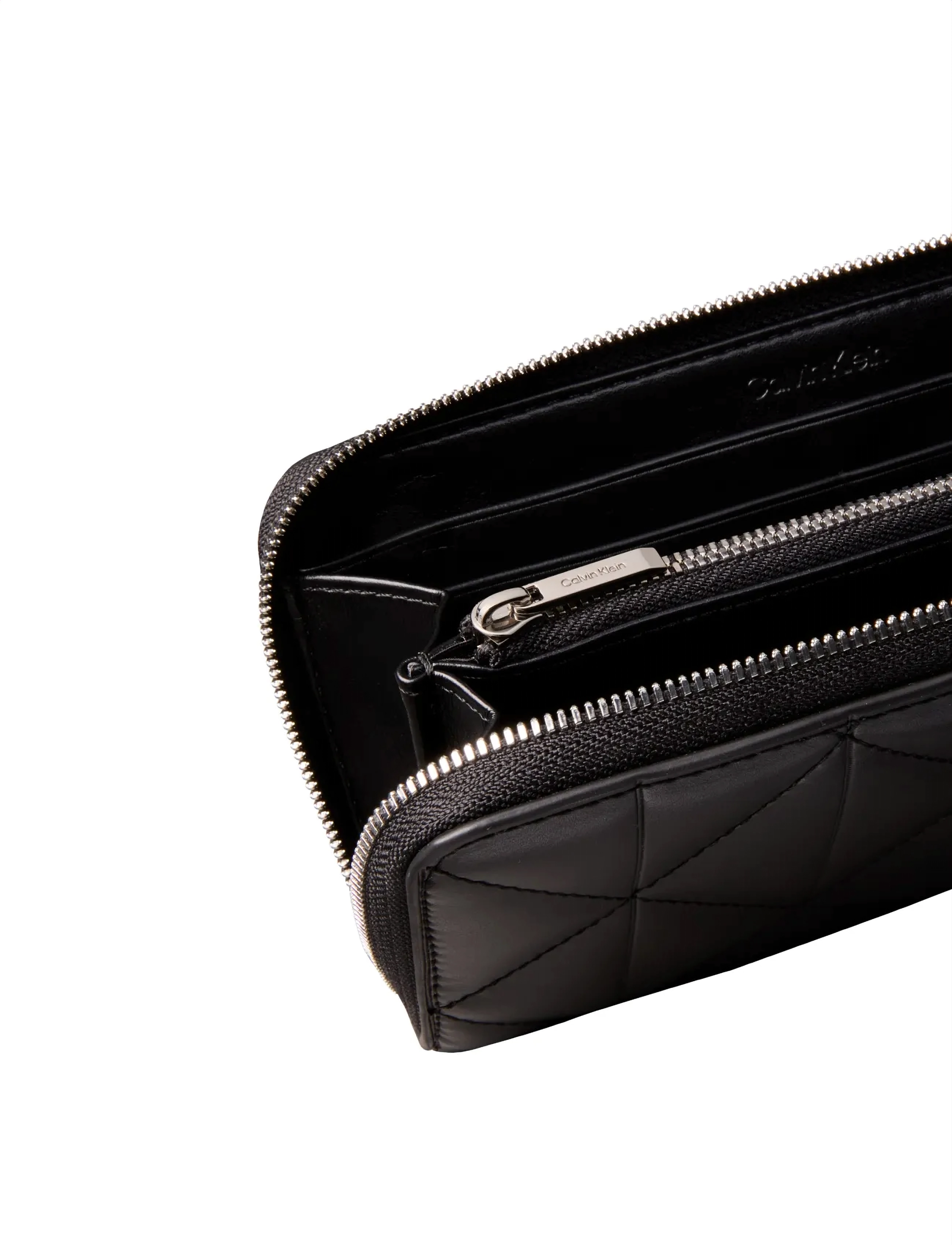 Calvin Klein - QUILTED LONG ZIP AROUND - black - 2