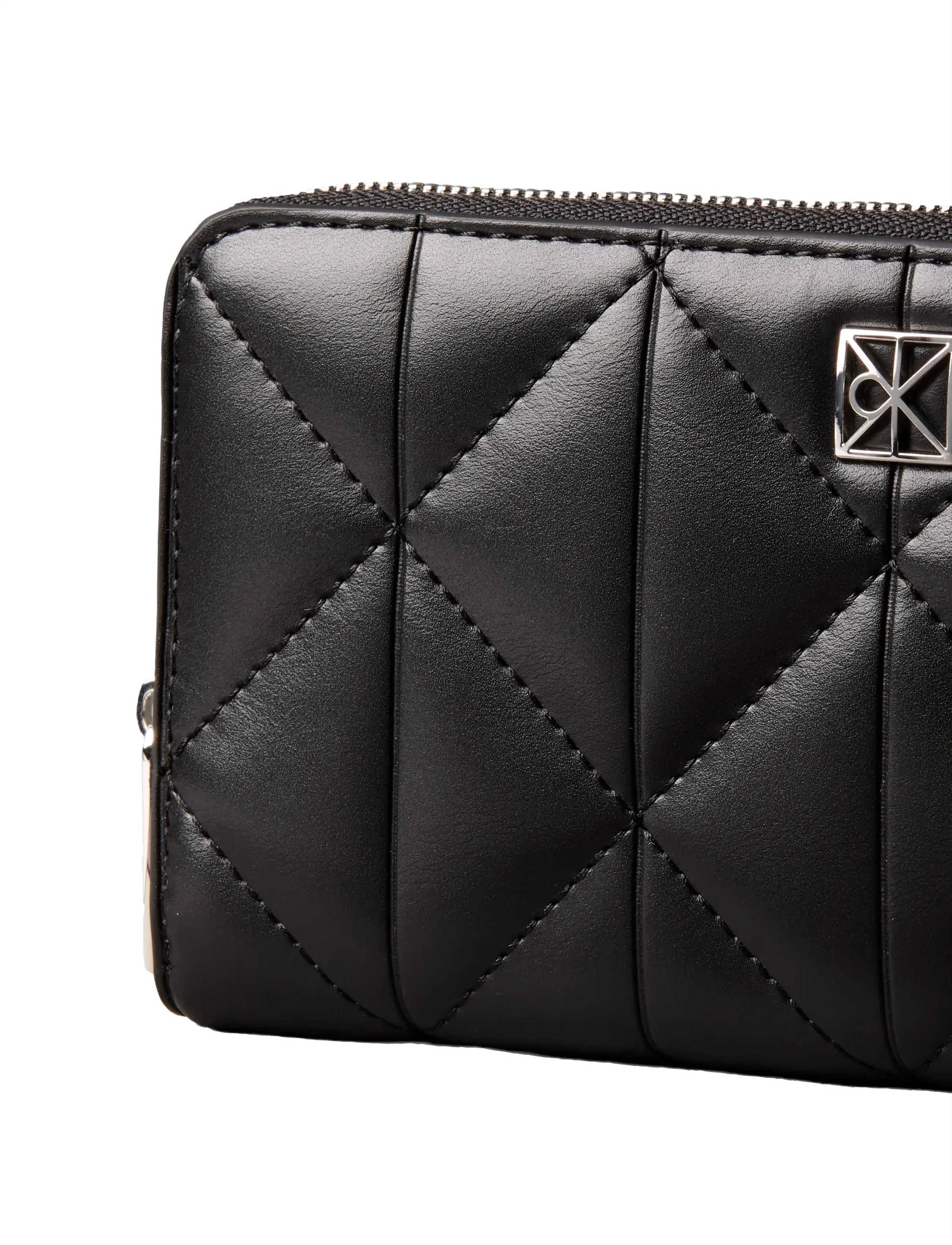 Calvin Klein - QUILTED LONG ZIP AROUND - black - 3