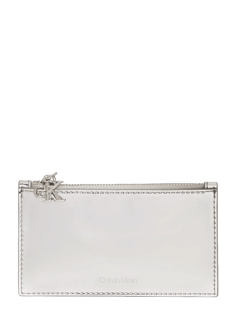 Calvin Klein - CK METALLIC 6CC ZIP CARDCASE - kartenetuis - silver metallic - 0