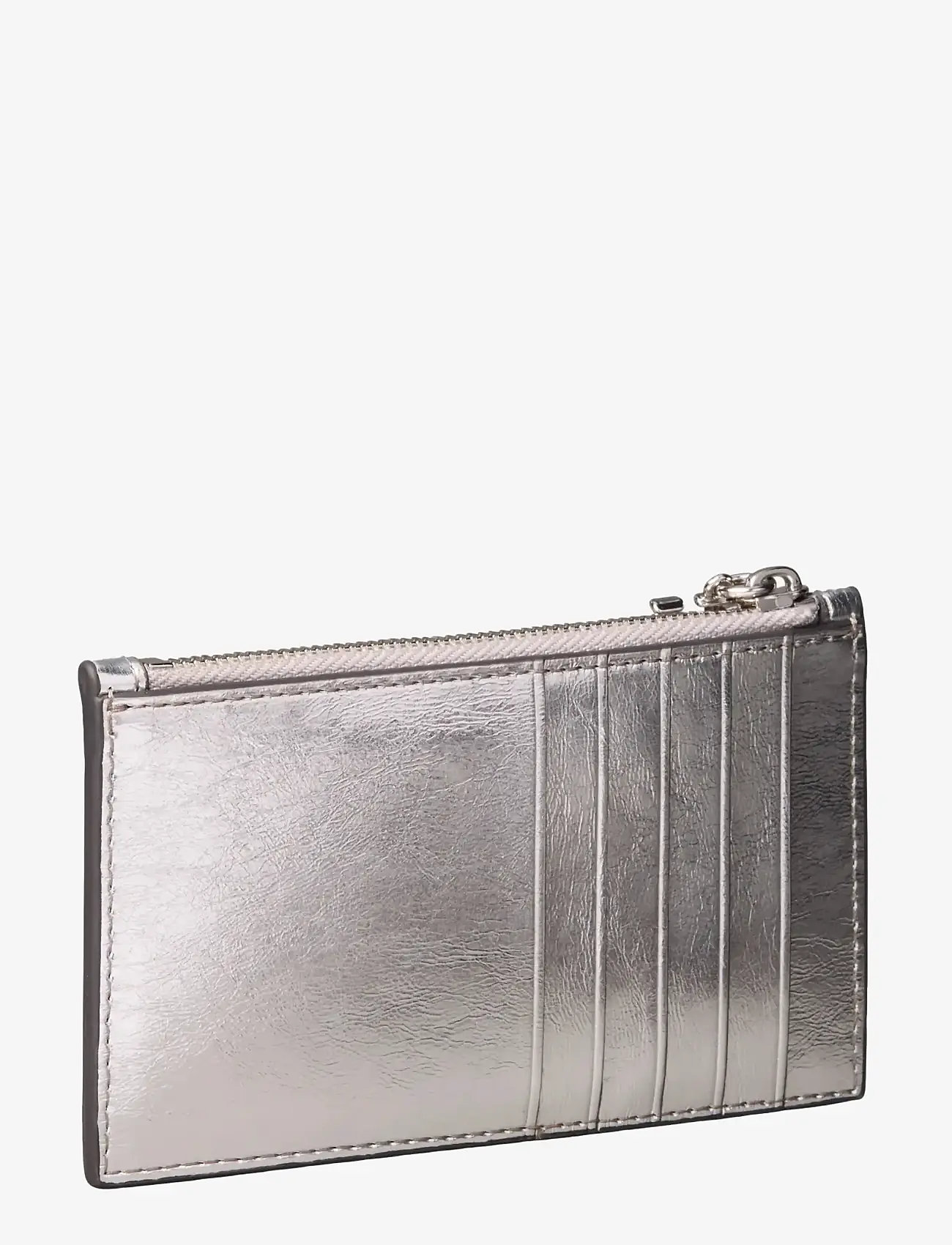 Calvin Klein - CK METALLIC 6CC ZIP CARDCASE - kartenetuis - silver metallic - 1