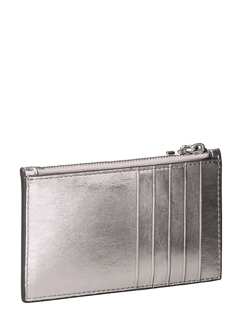 Calvin Klein - CK METALLIC 6CC ZIP CARDCASE - kartenetuis - silver metallic - 1