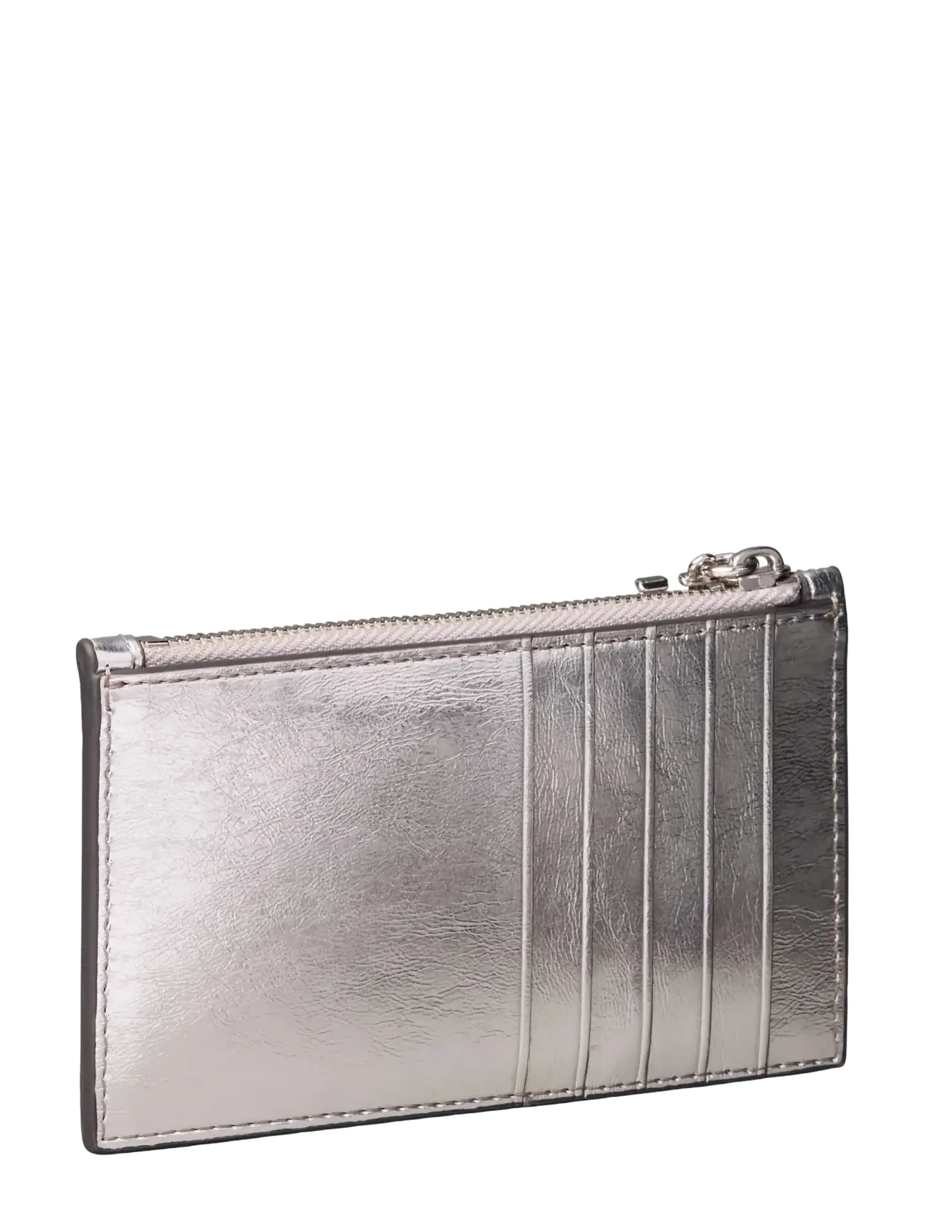 Calvin Klein - CK METALLIC 6CC ZIP CARDCASE - etui na karty kredytowe - silver metallic - 1
