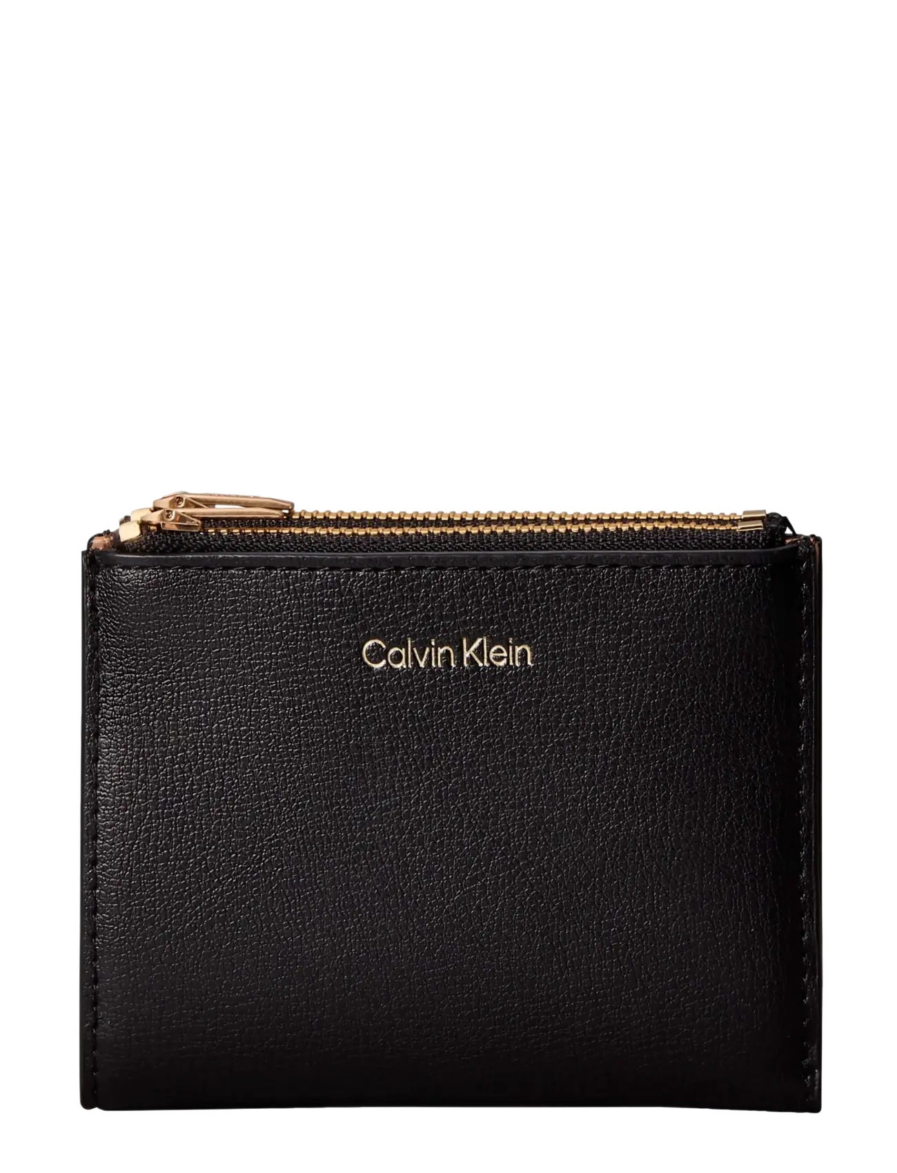 Calvin Klein FOIL LOGO DBL ZIP CARDCASE -  - BLACK TOASTED COCONUT / black