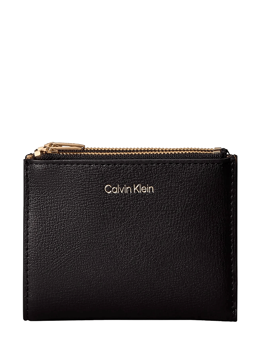 Calvin Klein - FOIL LOGO DBL ZIP CARDCASE - korttikotelot - black toasted coconut - 0