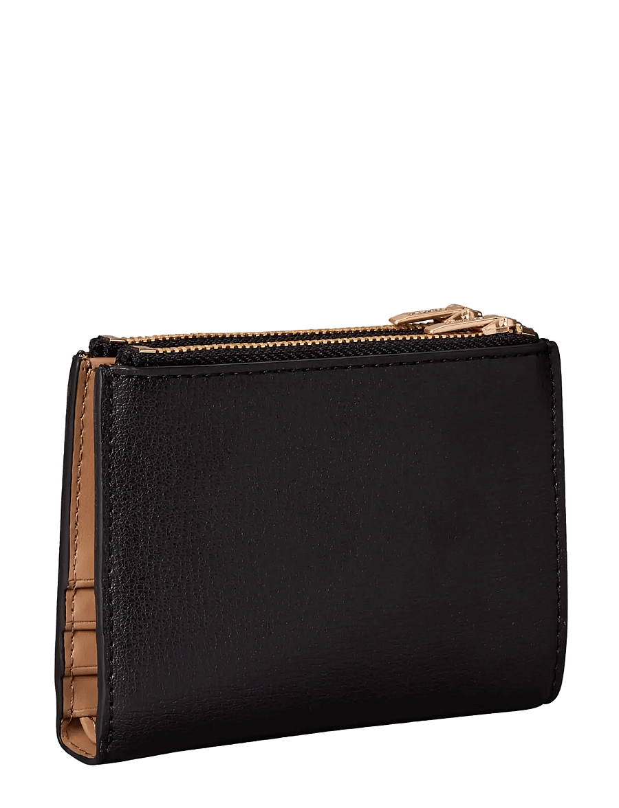 Calvin Klein - FOIL LOGO DBL ZIP CARDCASE - korttikotelot - black toasted coconut - 1