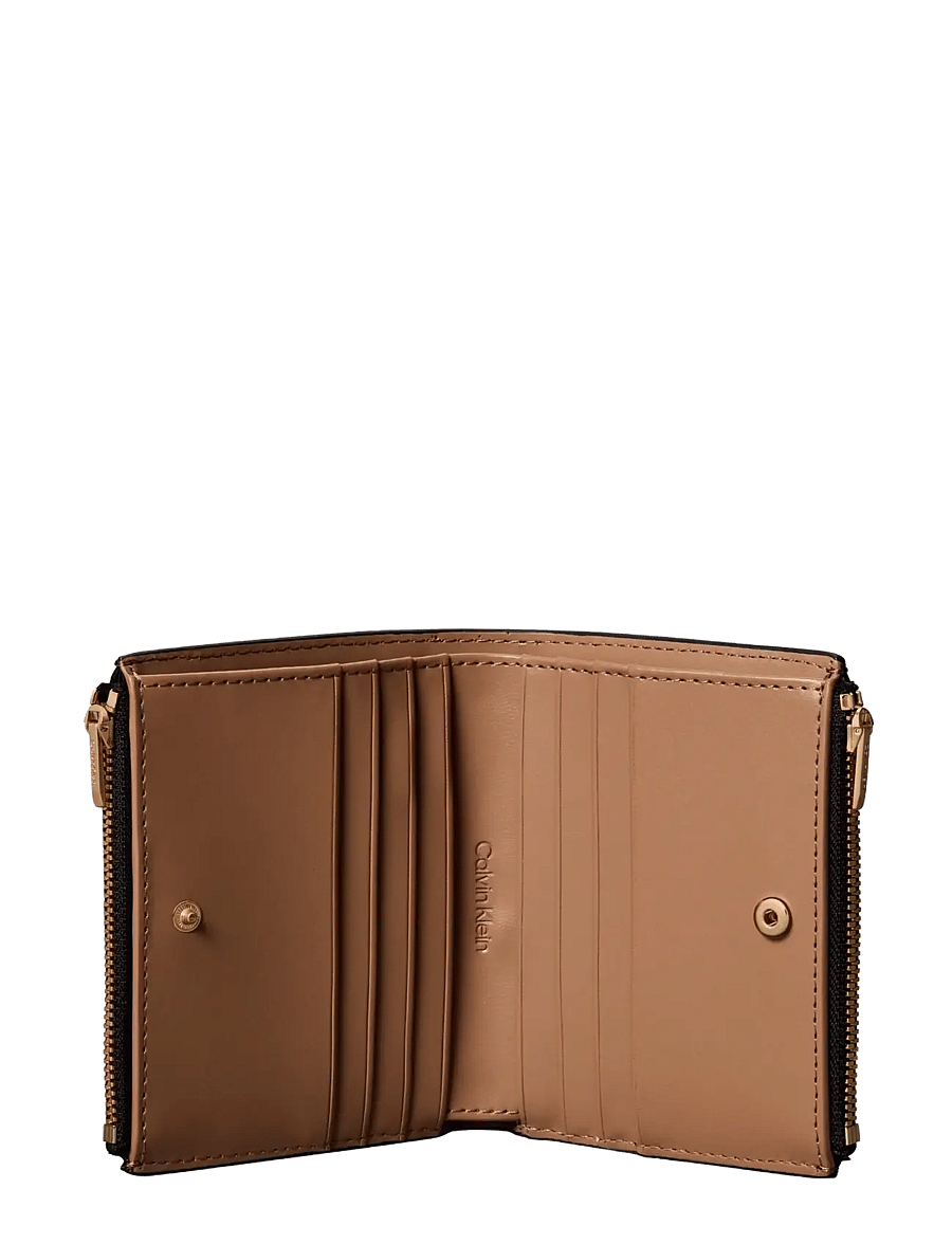 Calvin Klein - FOIL LOGO DBL ZIP CARDCASE - korttikotelot - black toasted coconut - 2