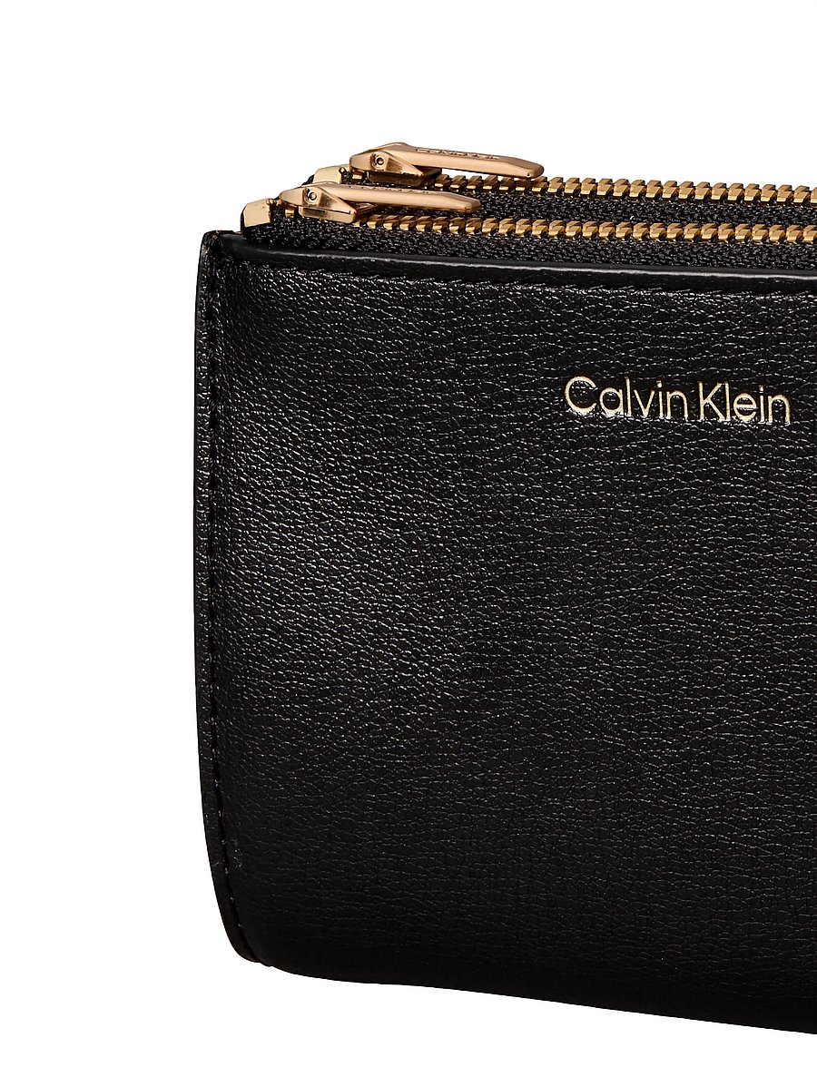 Calvin Klein - FOIL LOGO DBL ZIP CARDCASE - korttikotelot - black toasted coconut - 3