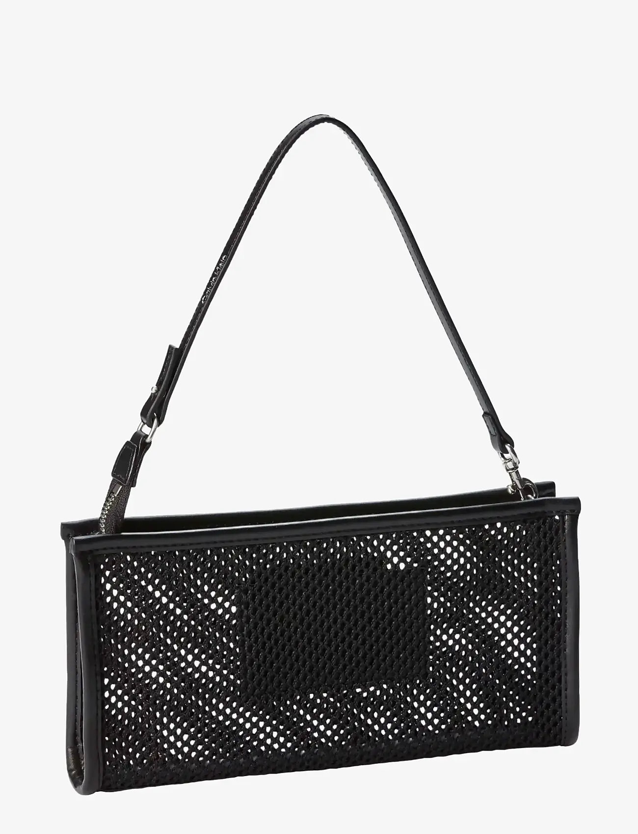 Calvin Klein - EMBLEM MESH CONVERTIBLE POUCH - igapäevane stiil - black - 1