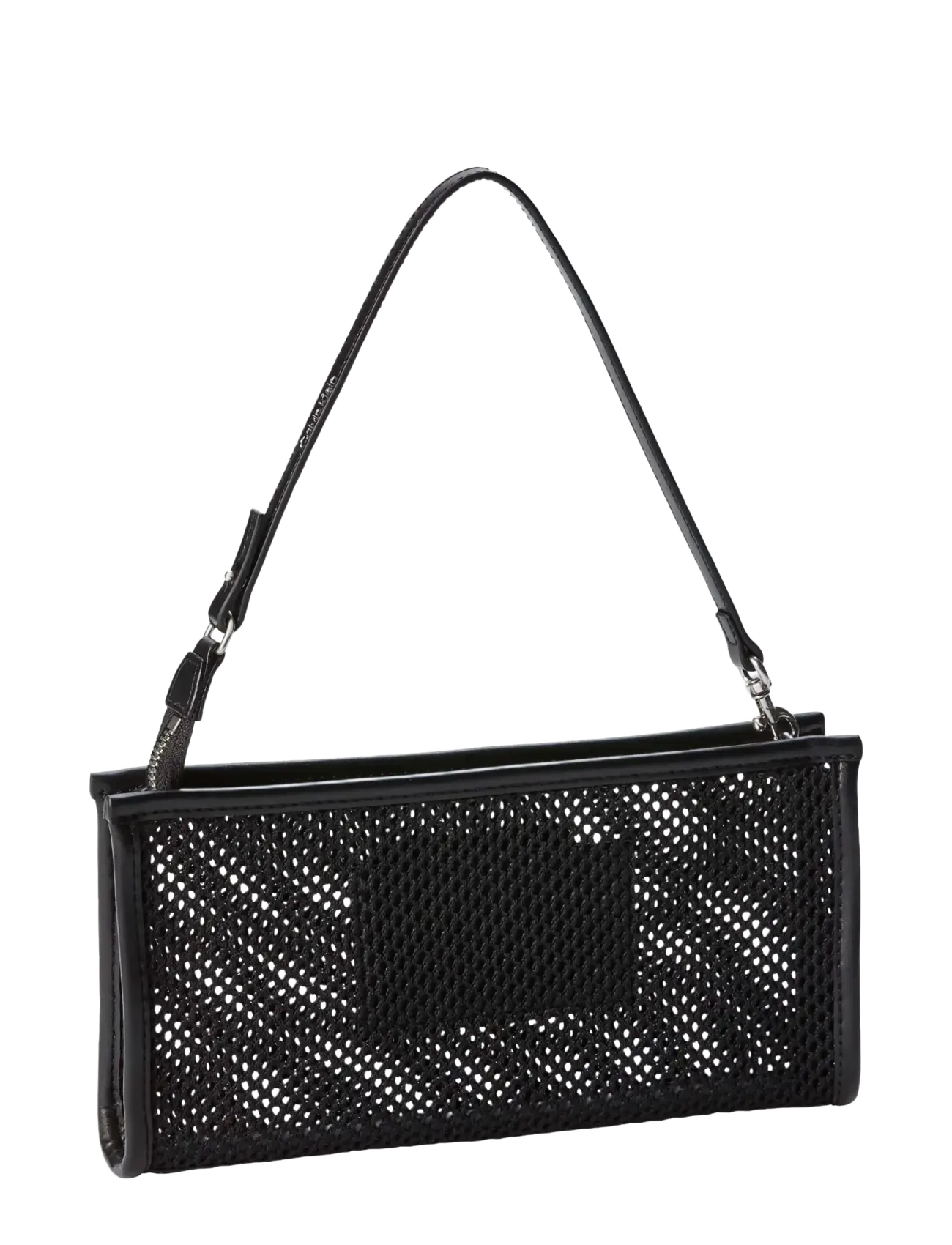 Calvin Klein - EMBLEM MESH CONVERTIBLE POUCH - hverdags stil - black - 1