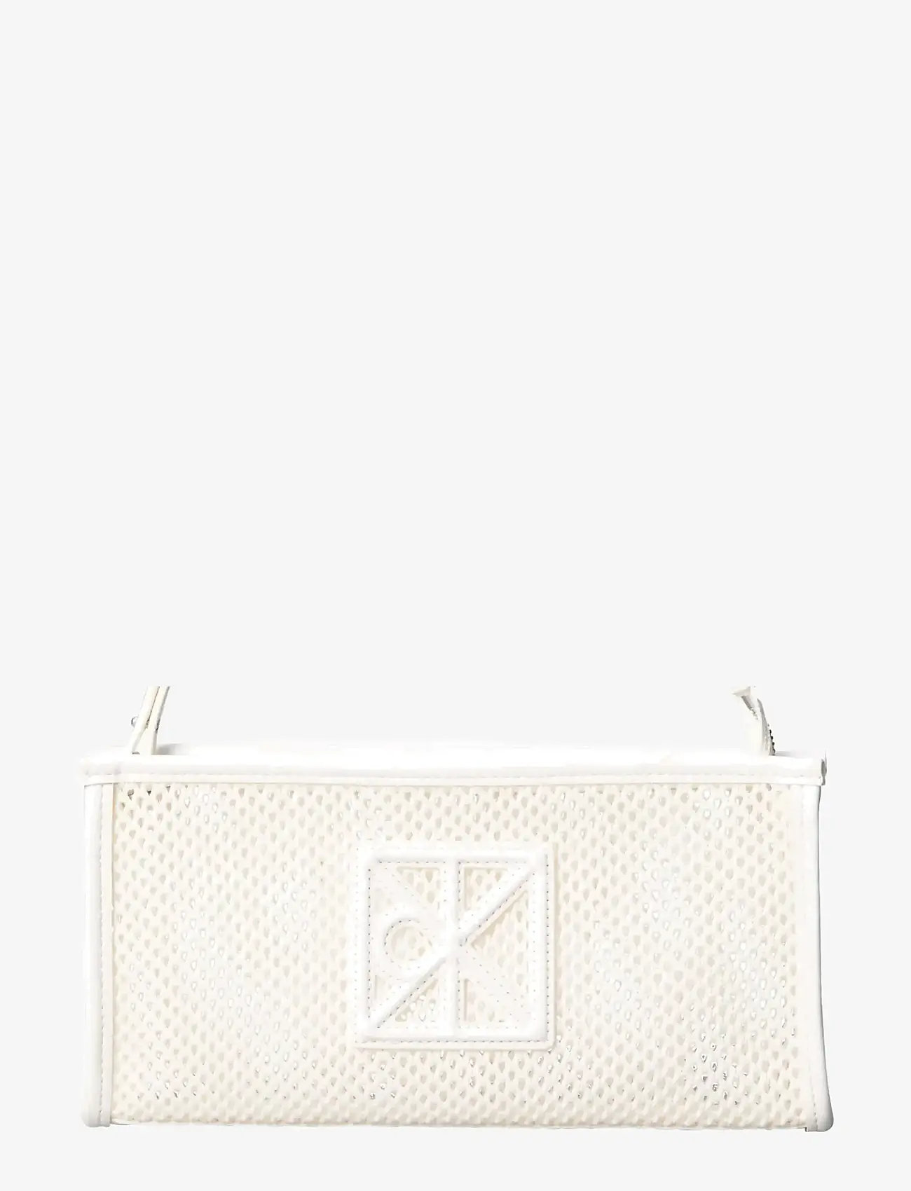 Calvin Klein - EMBLEM MESH CONVERTIBLE POUCH - igapäevane stiil - white alyssum - 0