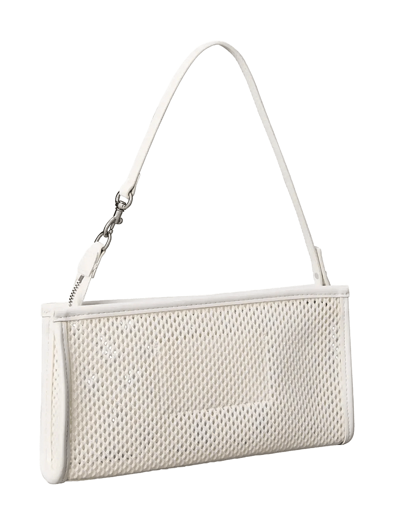 Calvin Klein - EMBLEM MESH CONVERTIBLE POUCH - alltags-style - white alyssum - 1