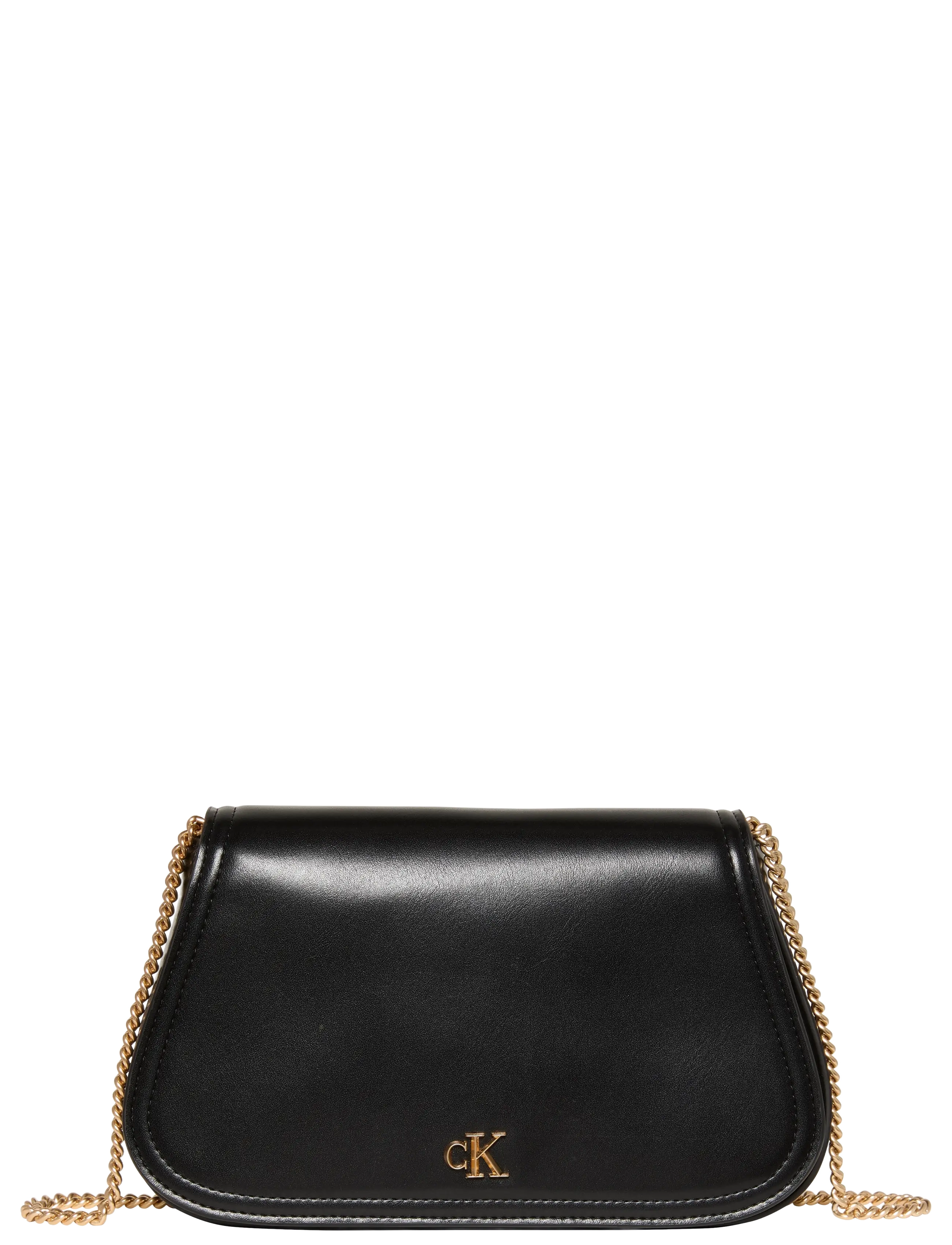 Calvin Klein Ck Curved Wallet On Chain, One Size, Card Holders & Wallets, Schwarz - Frauen