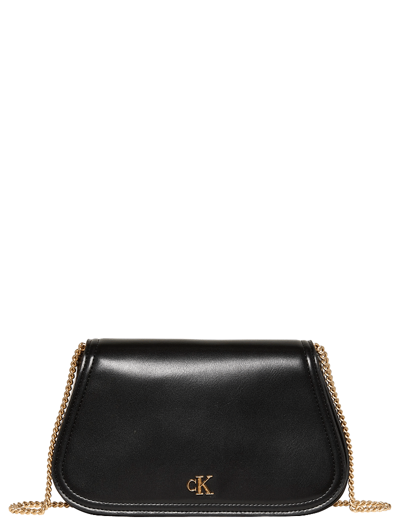 Calvin Klein - CK CURVED WALLET ON CHAIN - portemonnaies - black - 0