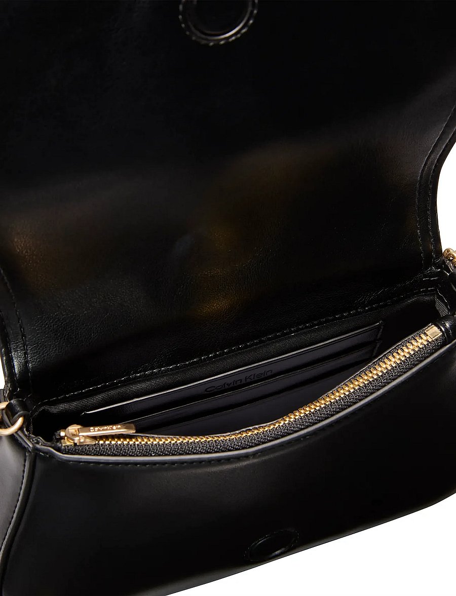 Calvin Klein - CK CURVED WALLET ON CHAIN - portemonnaies - black - 2