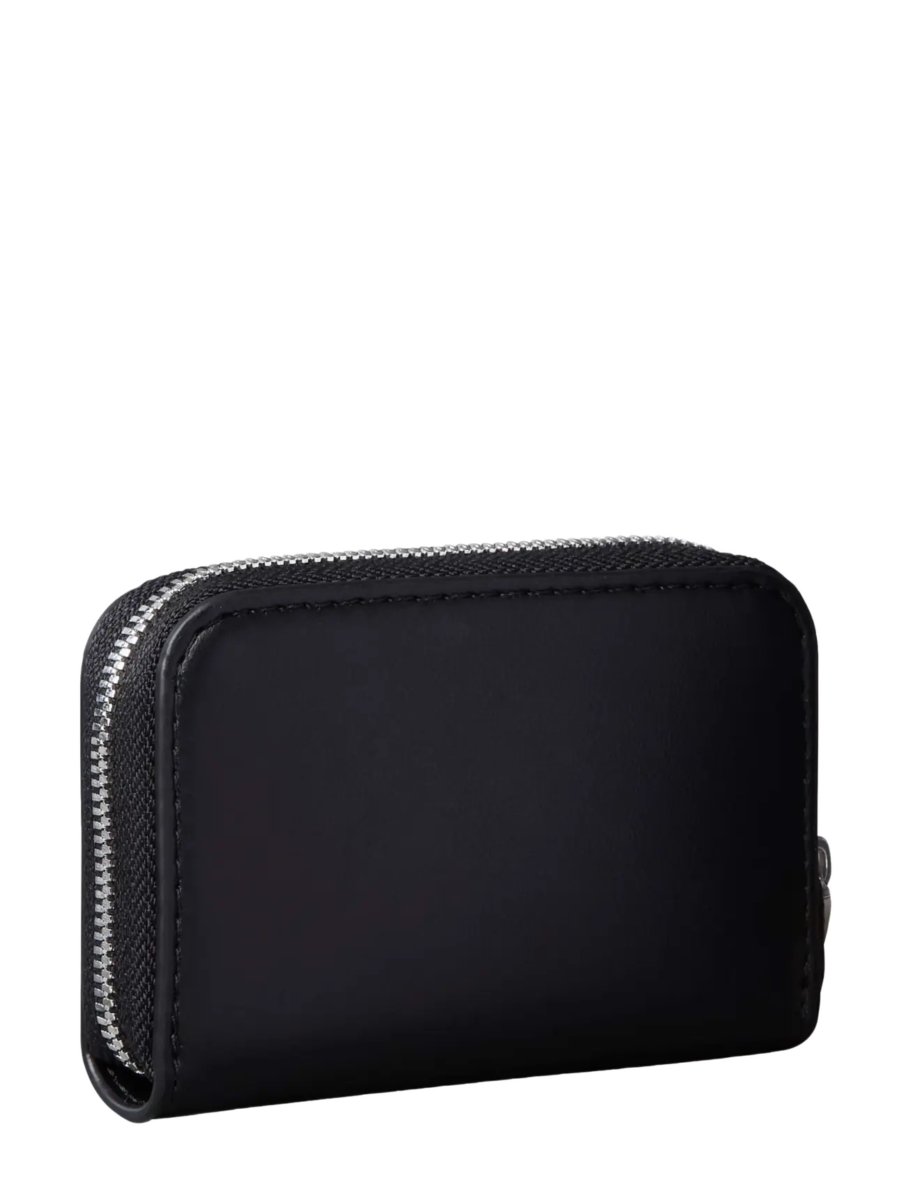Calvin Klein - BOLD CK MEDIUM ZIP AROUND - plånböcker - black white - 1