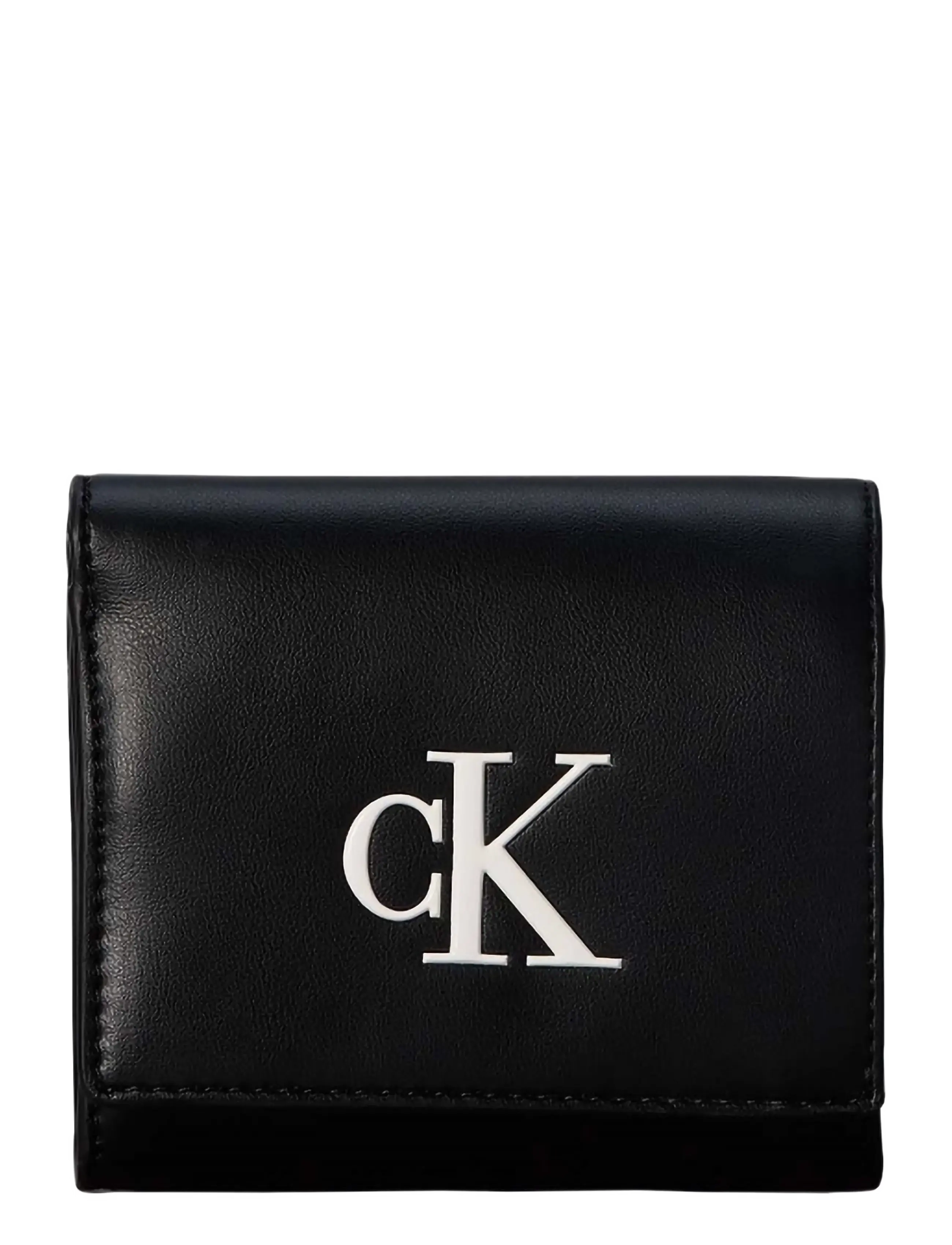 Calvin Klein BOLD CK MEDIUM BIFOLD - Plånböcker - BLACK WHITE / black