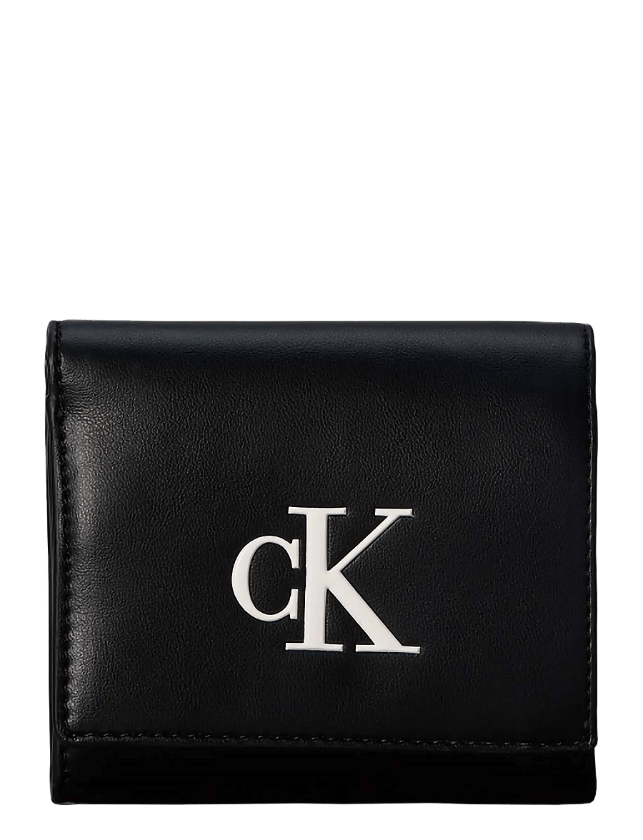 Calvin Klein - BOLD CK MEDIUM BIFOLD - plånböcker - black white - 0