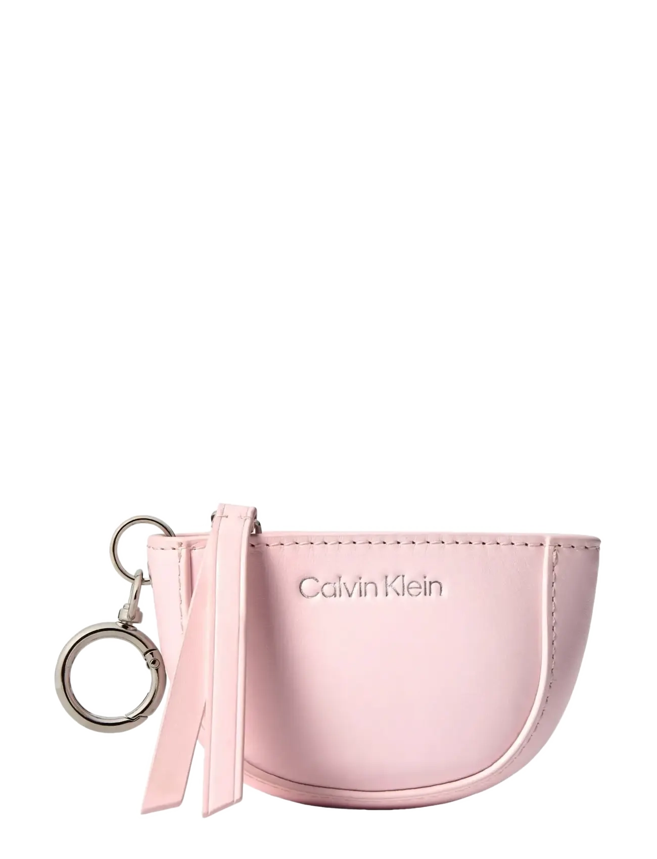 Calvin Klein Ck Embossed Mini Pouch Bag Charm, One Size, Accessories, Rosa - Key Rings & Charms, Frauen