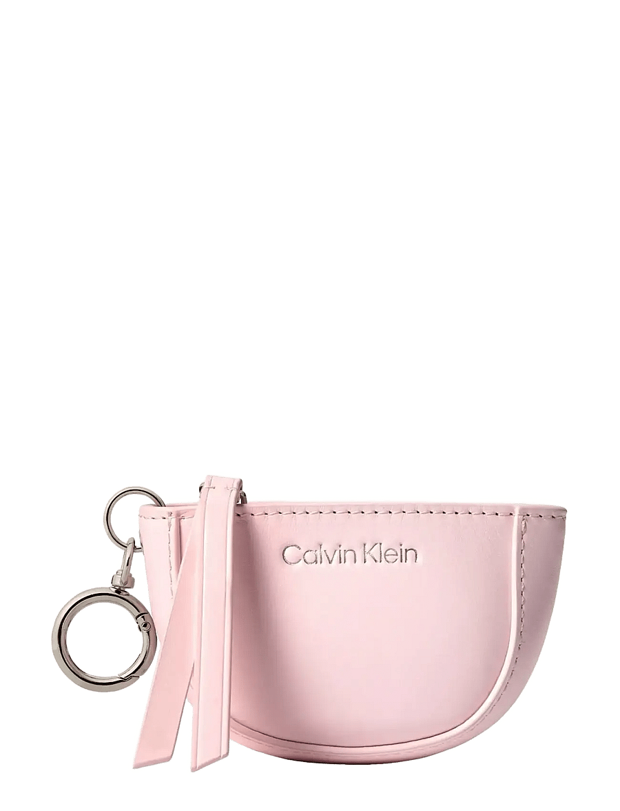 Calvin Klein - CK EMBOSSED MINI POUCH BAG CHARM - key rings & bag charms - cradle pink - 0