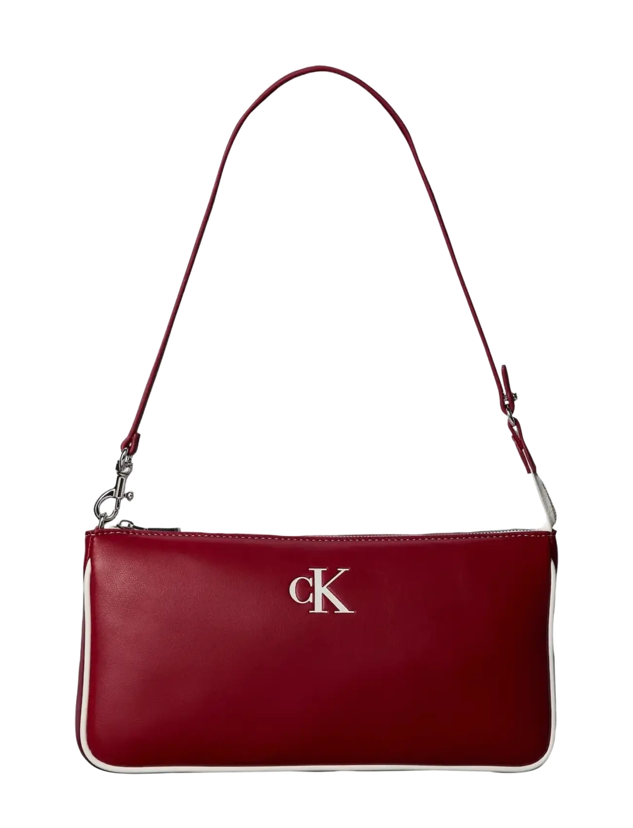 Calvin Klein CONTRAST CK CONVERTIBLE POUCH - Taschen - BORDEAUX WINE / burgundy