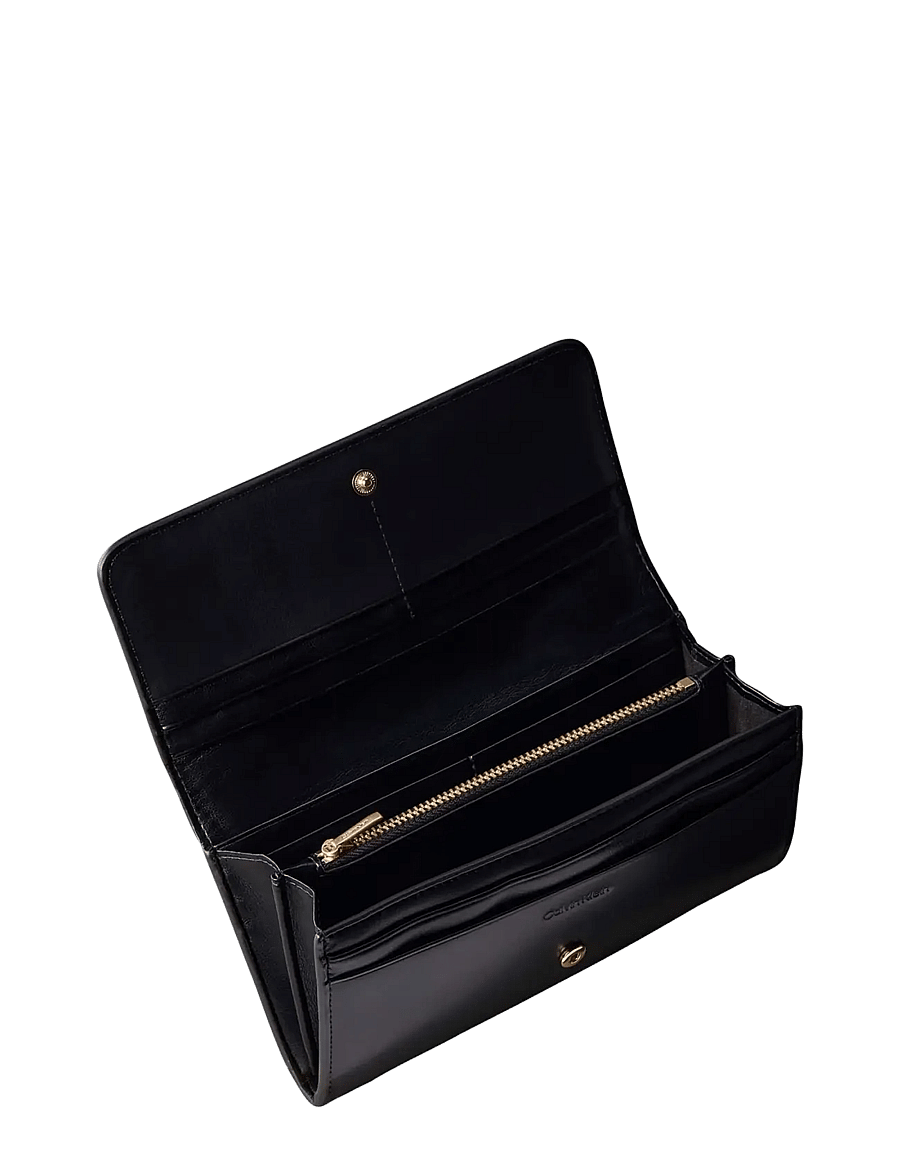 Calvin Klein - CK LONG WALLET - plånböcker - black - 2