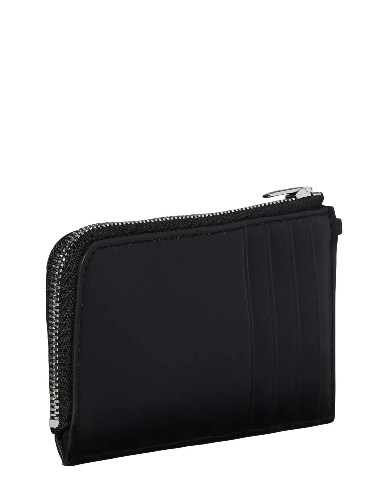 Calvin Klein - BOLD CK ZIP CARD CASE - plånböcker - black white - 1