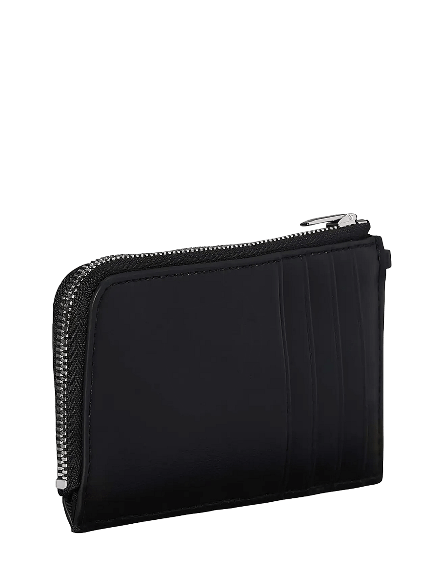 Calvin Klein - BOLD CK ZIP CARD CASE - plånböcker - black white - 1