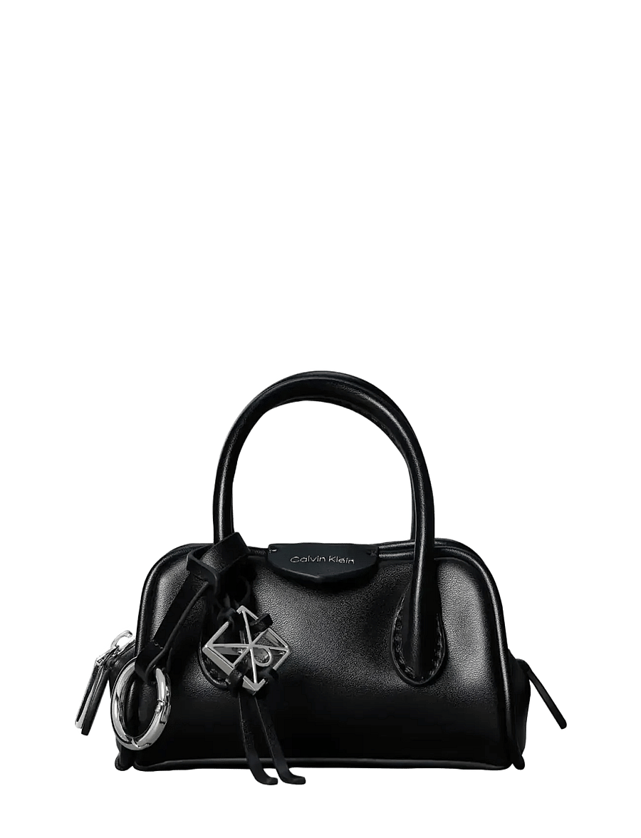 Calvin Klein - EMBLEM TRIO MINI BAG CHARM - handbags - black - 0