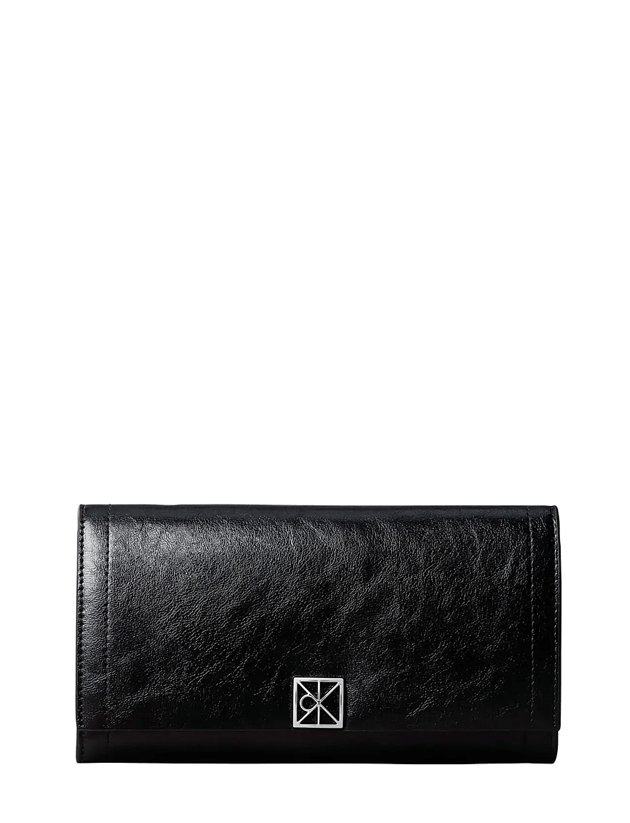 Calvin Klein - EMBLEM HW LONG BIFOLD - plånböcker - black - 0