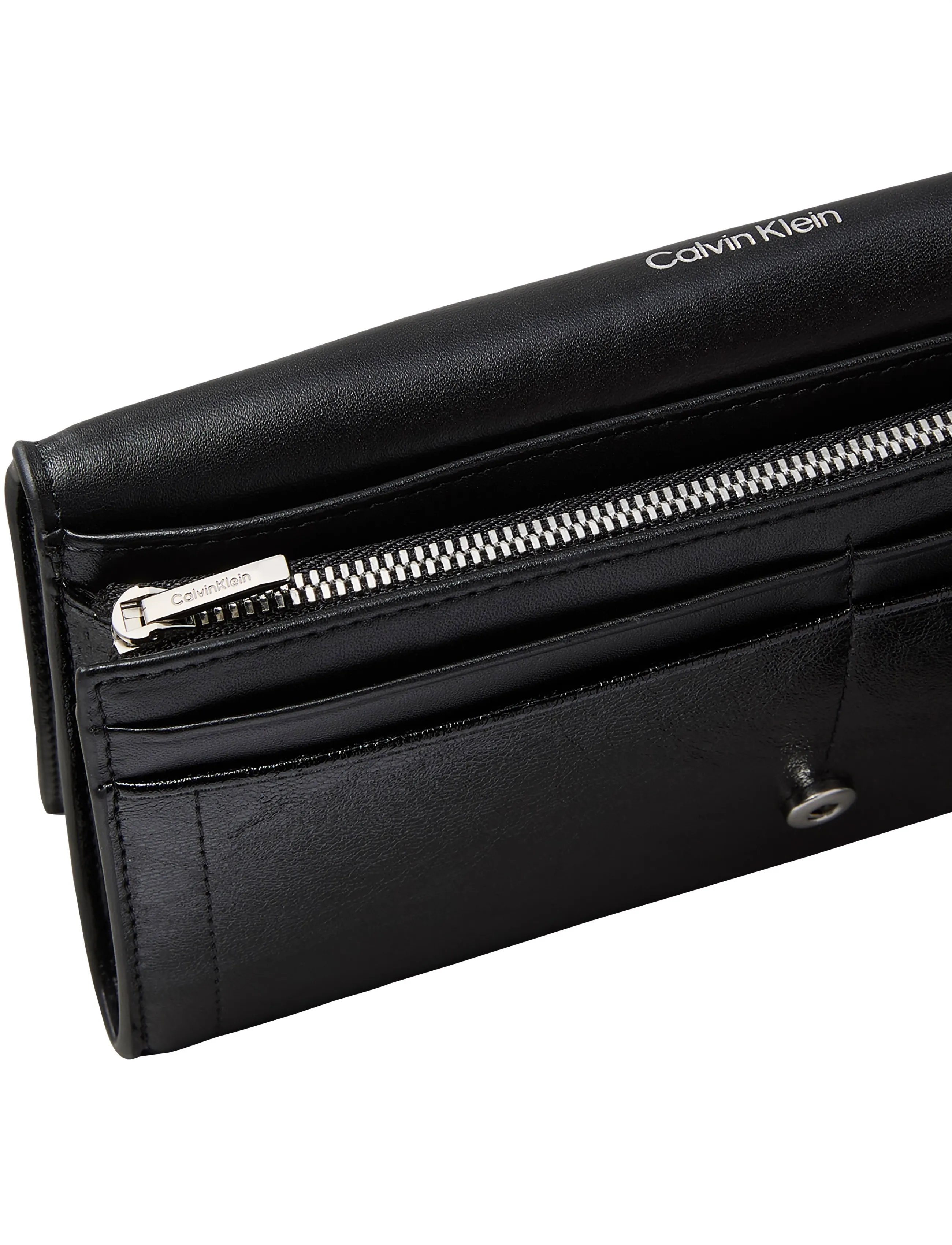 Calvin Klein - EMBLEM HW LONG BIFOLD - plånböcker - black - 2