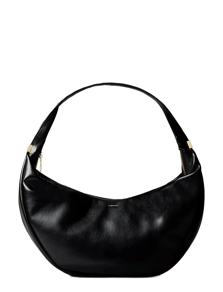 Calvin Klein - PINCHED SOFT CRESCENT LG - Õlakotid - black - 1