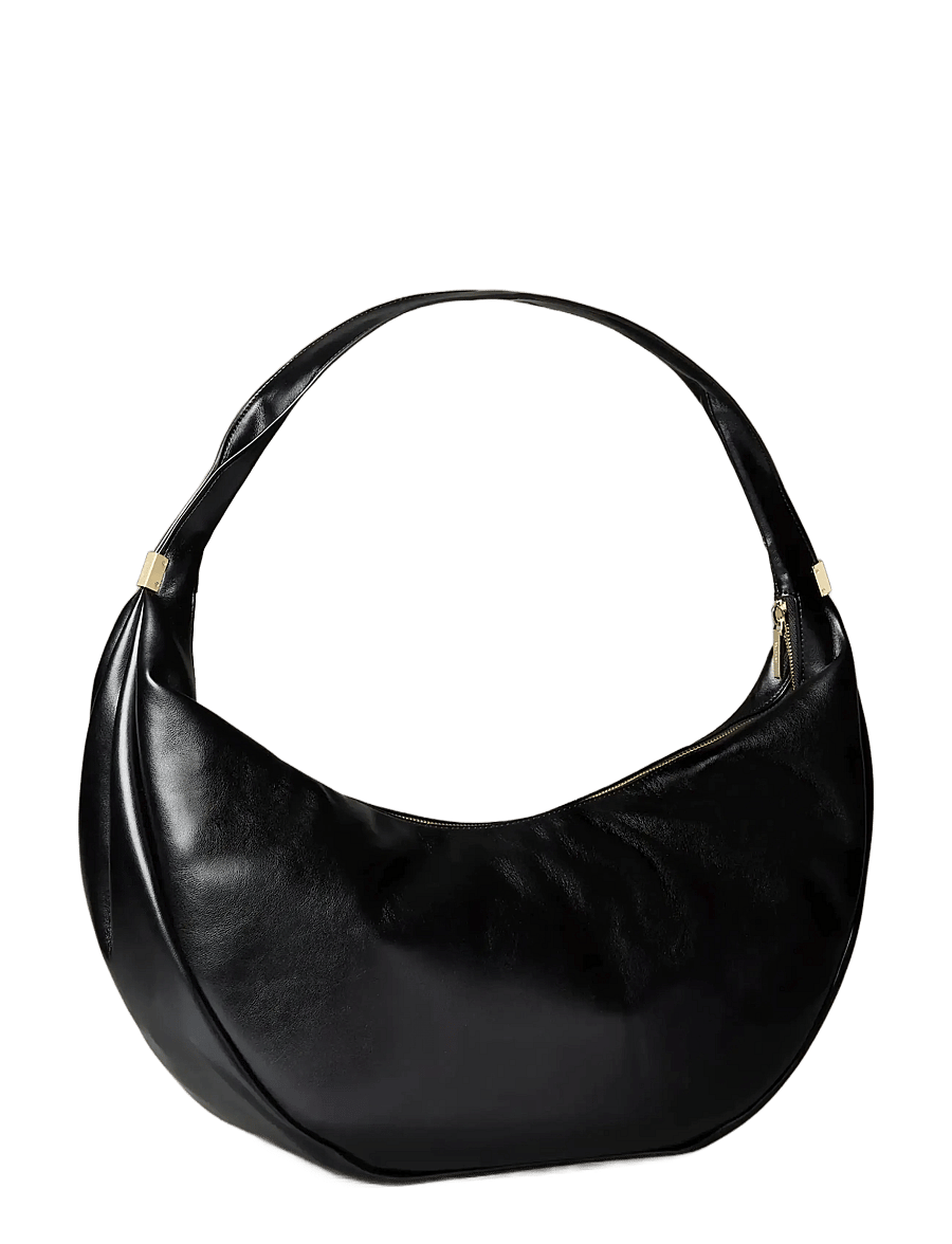Calvin Klein - PINCHED SOFT CRESCENT LG - Õlakotid - black - 2