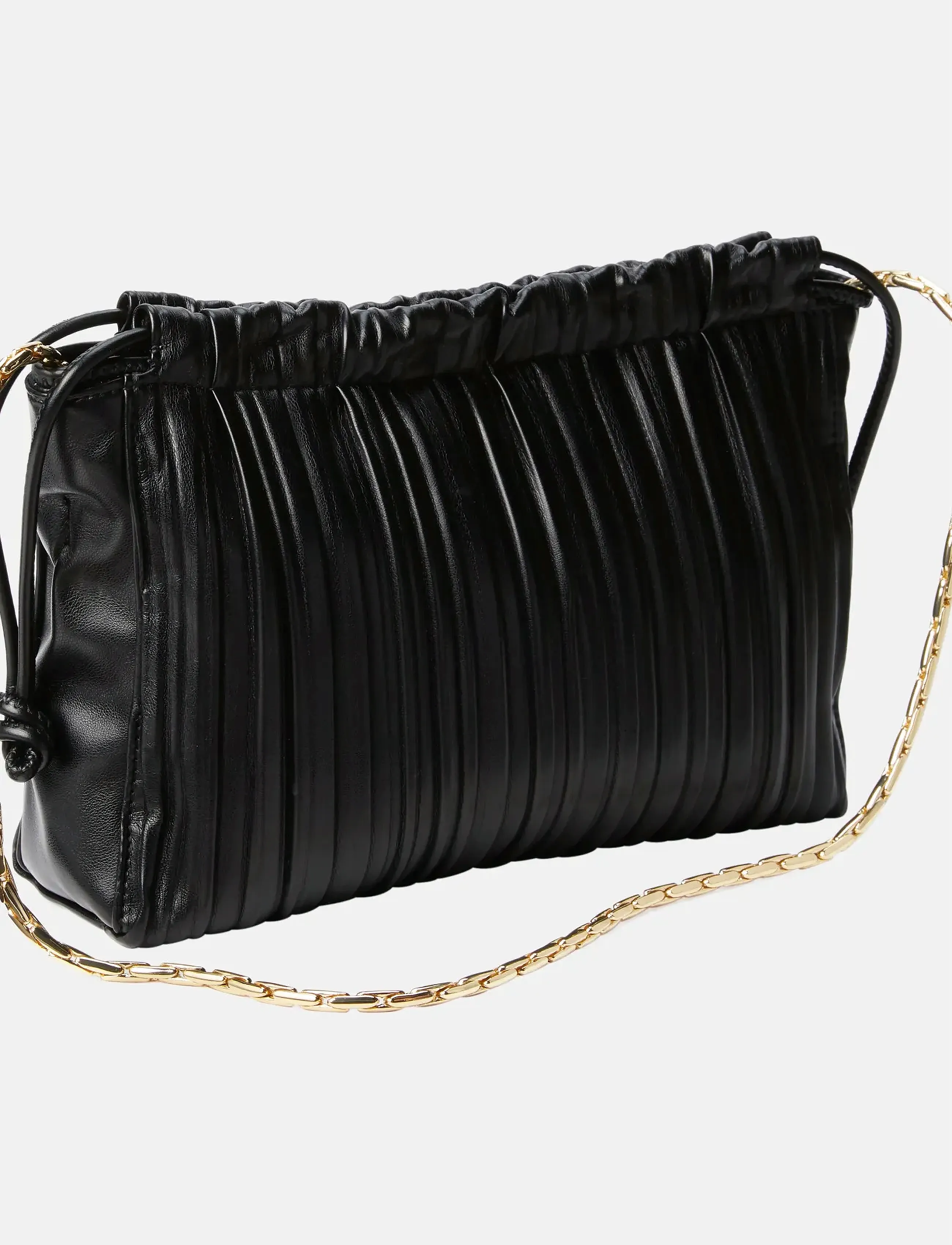 Calvin Klein - DRAWSTRING PLISSE CROSSBODY - accessories - black - 4