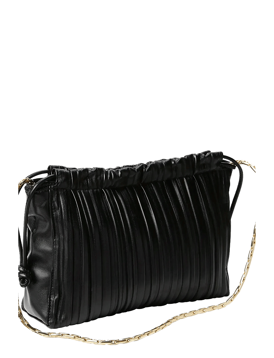Calvin Klein - DRAWSTRING PLISSE CROSSBODY - umhängetaschen - black - 2