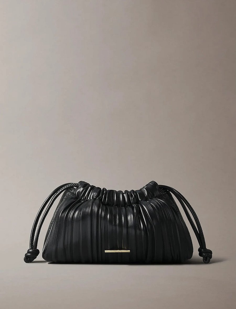 Calvin Klein - DRAWSTRING PLISSE CONV MINI CB P - besondere anlässe - black - 2
