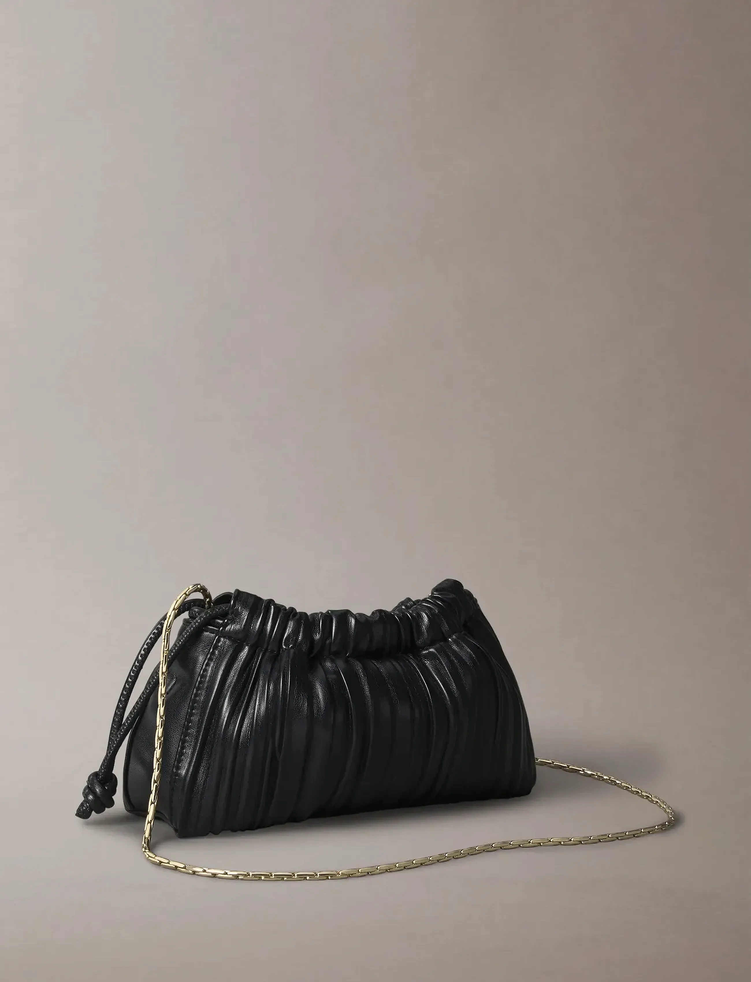 Calvin Klein - DRAWSTRING PLISSE CONV MINI CB P - festtøj til outletpriser - black - 3