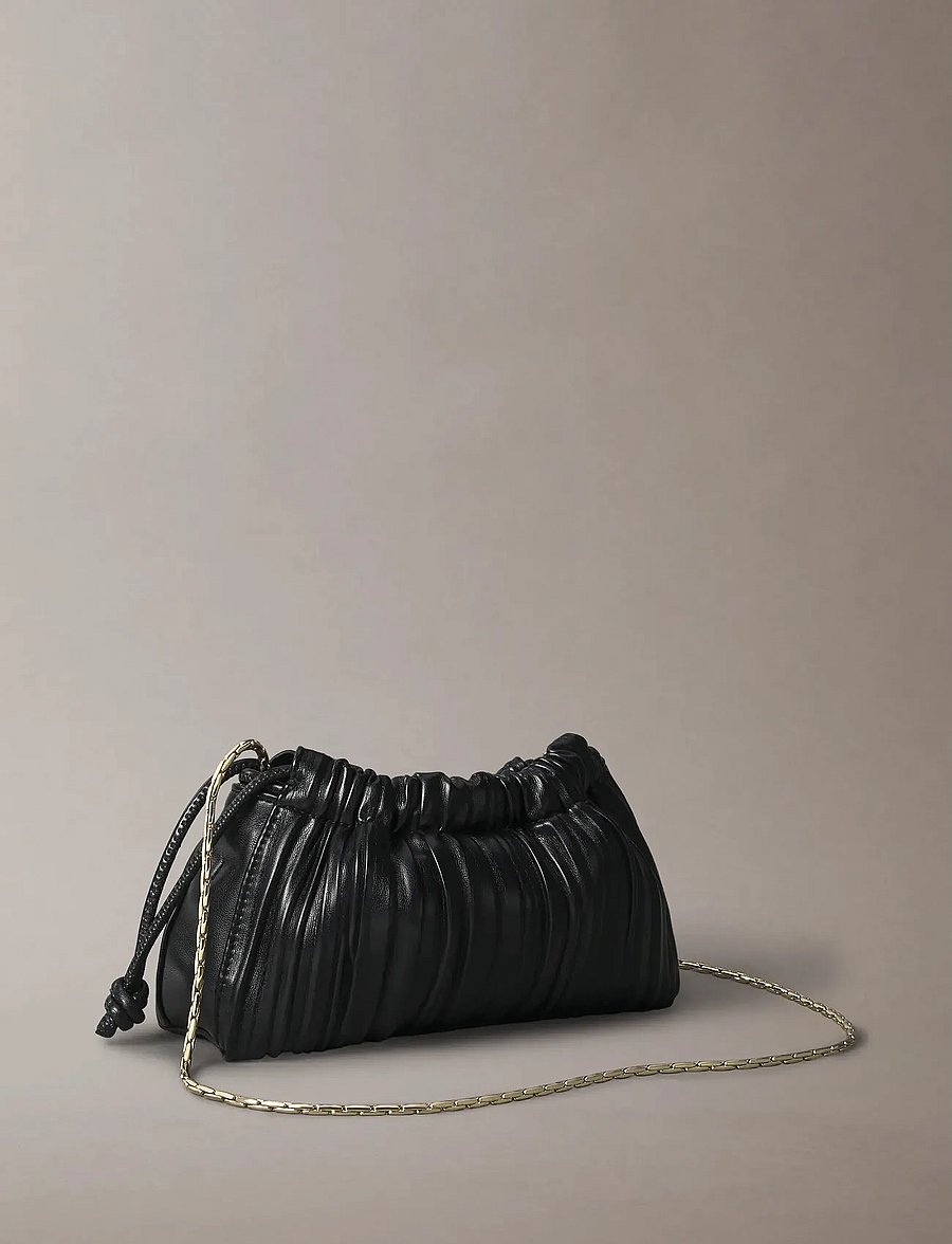 Calvin Klein - DRAWSTRING PLISSE CONV MINI CB P - besondere anlässe - black - 3