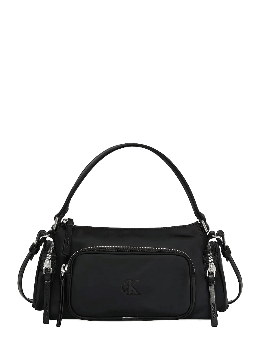 Calvin Klein - POCKET NYLON BAG W/ STRAP - modetrends - black - 0