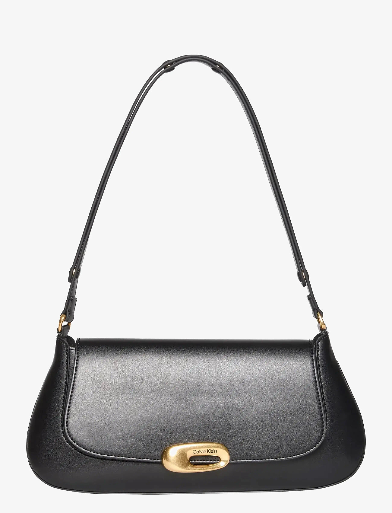 Calvin Klein - HARDWARE FLAP SHOULDER BAG - black - 1