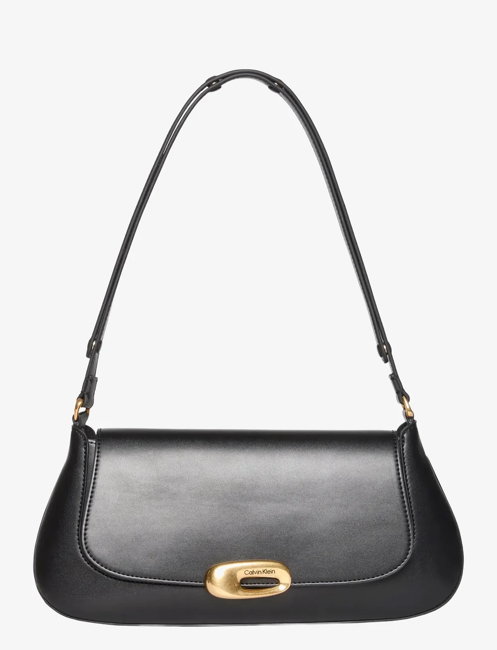 Calvin Klein - HARDWARE FLAP SHOULDER BAG - særlige begivenheder - black - 1