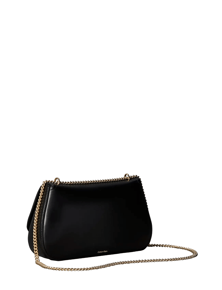 Calvin Klein - CK CONVERTIBLE CHAIN MEDIUM BAG - crossbody bags - black - 2