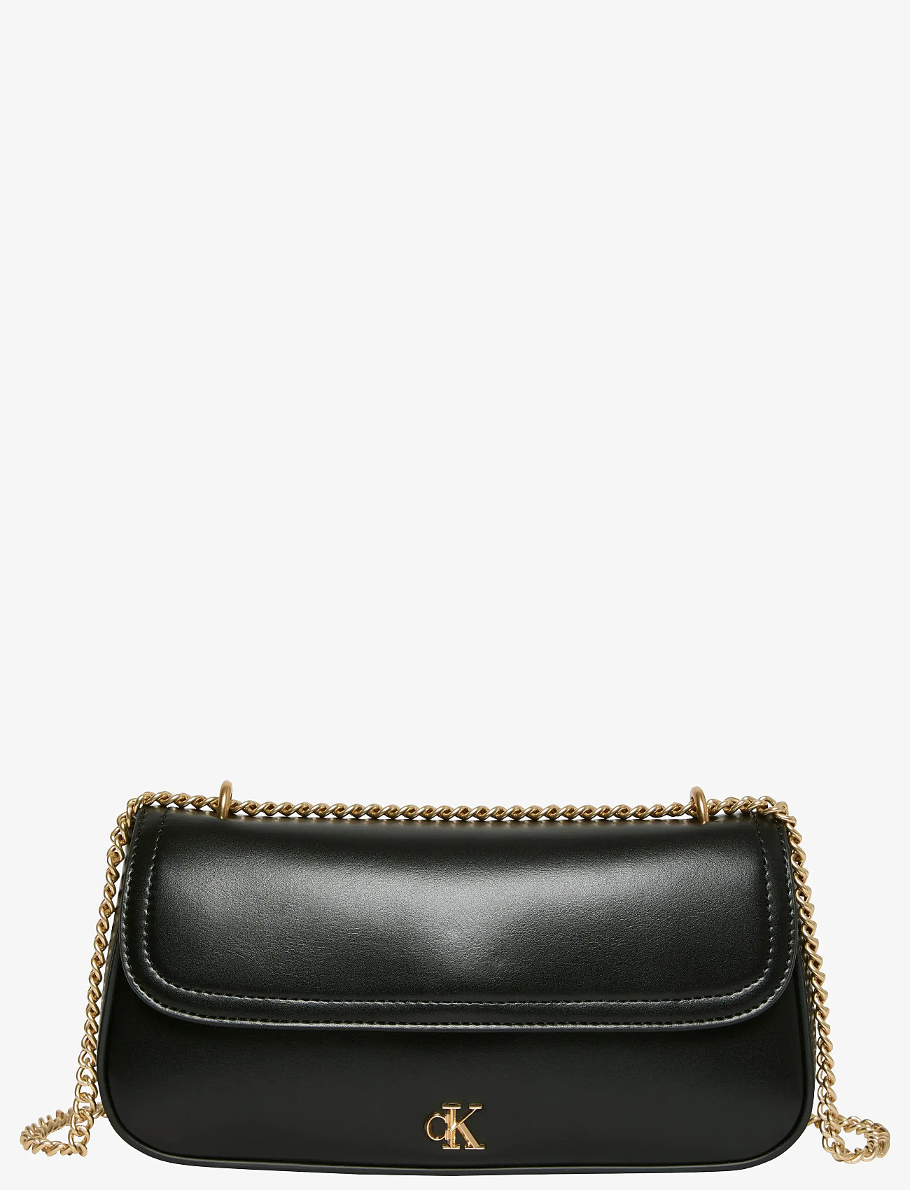 Calvin Klein - CK CONVERTIBLE CHAIN SMALL BAG - black / antique light gold - 1