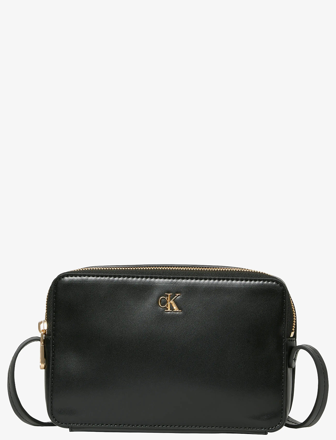 Calvin Klein - CK CAMERA BAG - crossbody bags - black / antique light gold - 1